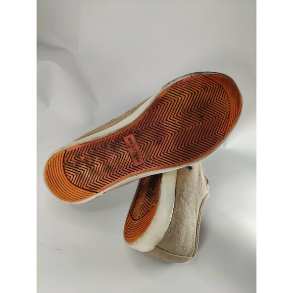 Tan Canvas seaVees sneakers sz 9 - Picture 6 of 7